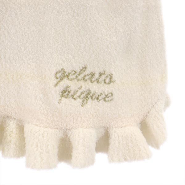 gelato pique ジェラートピケ ボーダー柄 ルームウェアショートパンツ F ホワイト ジェラピケ レディース