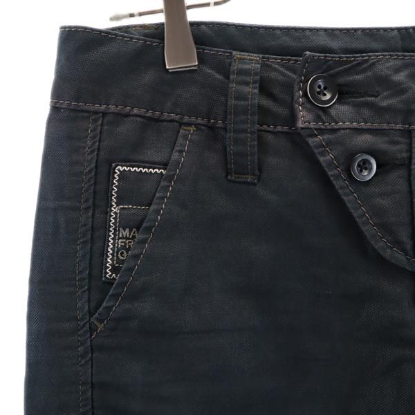 MARITHE + FRANCOIS GIRBAUD マリテフランソワジルボー リネンブレンド ショートパンツ M 黒 ハーフパンツ メンズ