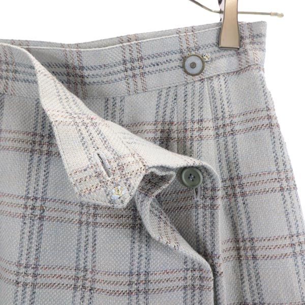 Chloe クロエ チェック ミニ丈 スカート 9 水色 レディース