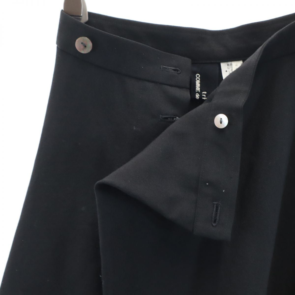 tricot COMME des GARCONS トリココムデギャルソン 90s 1996年 日本製 ウール キュロットパンツ S ブラック レディース