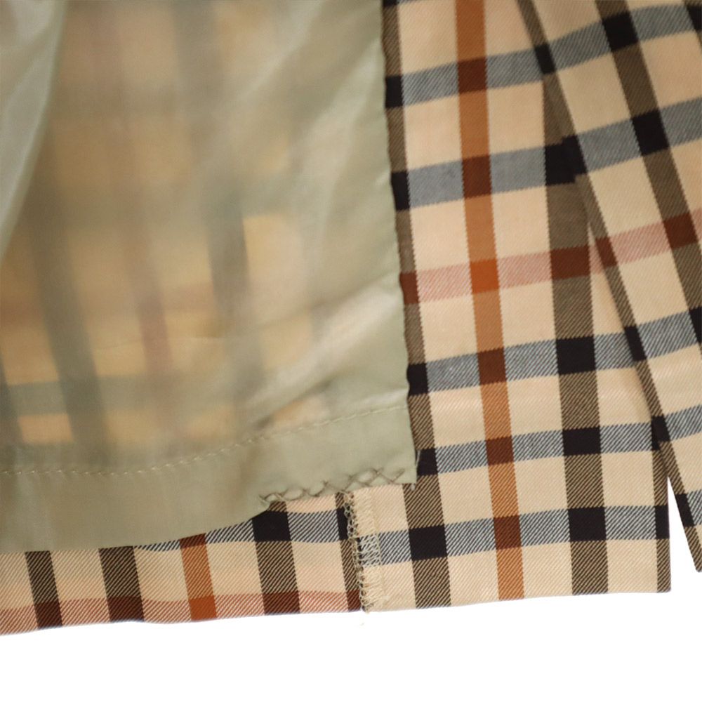 ダックス チェック柄 ミディ丈 タイトスカート 66-92 ブラウン系 DAKS レディース