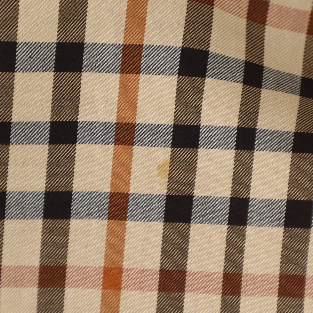 ダックス チェック柄 ミディ丈 タイトスカート 66-92 ブラウン系 DAKS レディース