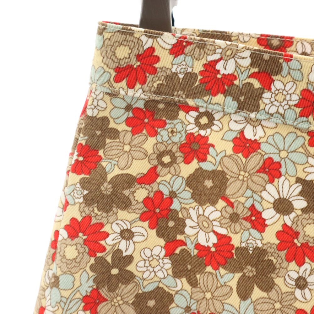 MAX&CO マックスアンドコー イタリア製 花柄 ミディ丈 タイトスカート 42 ベージュ系 ACTIVE レディース