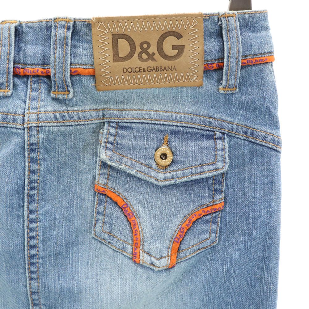 ドルチェアンドガッバーナ ミニ丈 デニム タイトスカート 22/36 DOLCE&GABBANA レディース