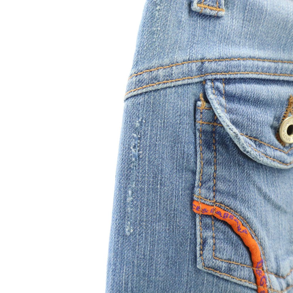 ドルチェアンドガッバーナ ミニ丈 デニム タイトスカート 22/36 DOLCE&GABBANA レディース