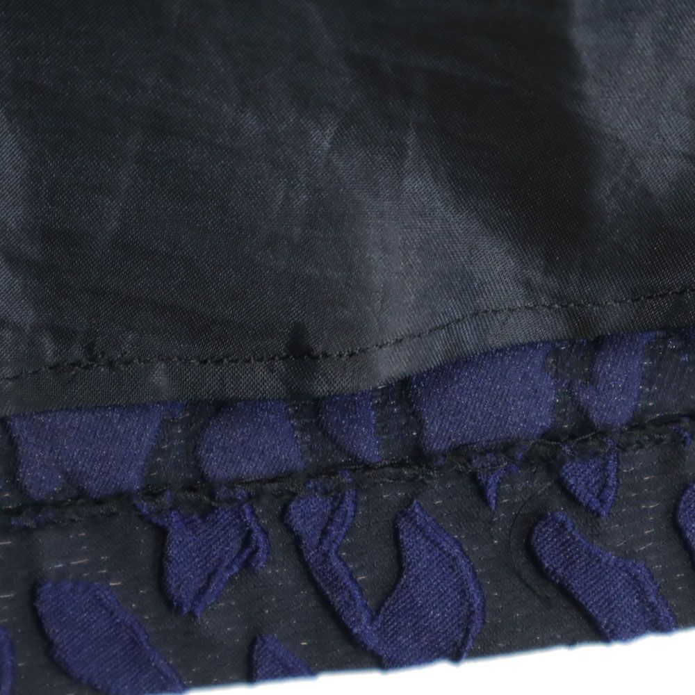 LANVIN en Bleu ランバンオンブルー 総柄 ミニ丈 フレアスカート 36 ネイビー系 レディース