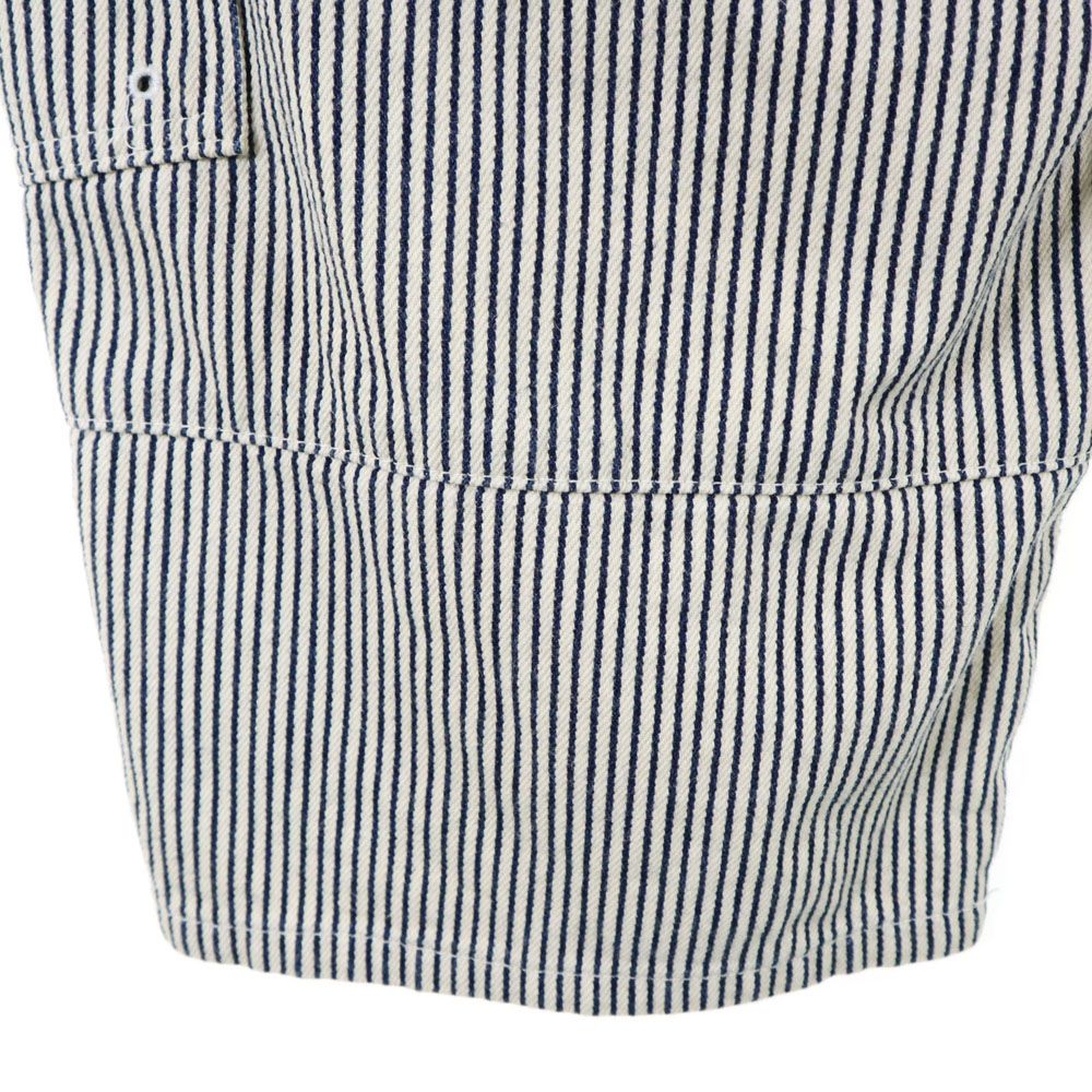 インターフェイス ストライプ柄 ヒッコリーデニム カーゴショートパンツ L ホワイト系 interface メンズ