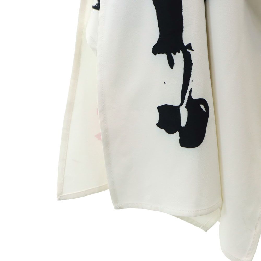 AMERI UNDRESSED アメリ ミディ丈 スカート S ホワイト系 バックボタン バックジップ レディース