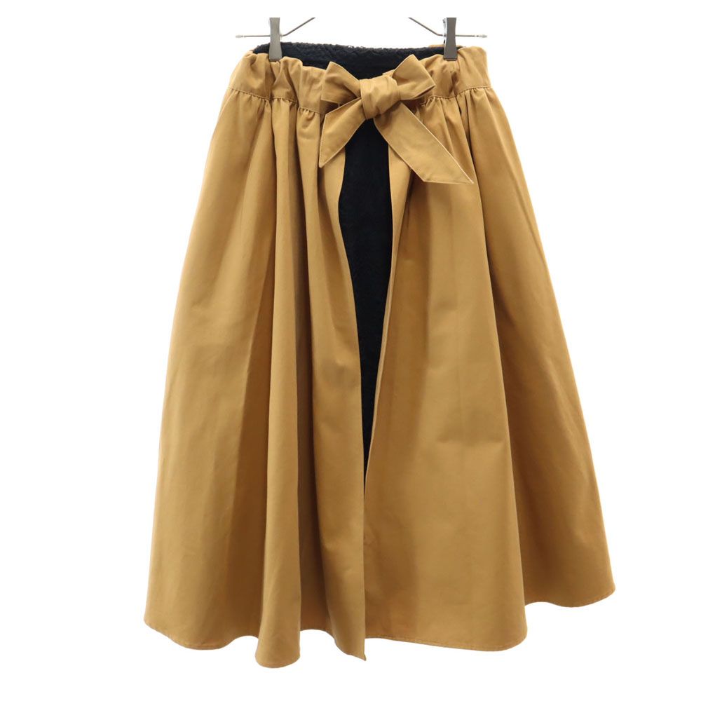 AMERI UNDRESSED アメリ ロング丈 ラップスカート ベージュ レーススカート付き レディース