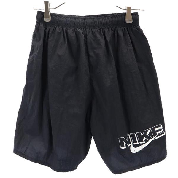 NIKE ナイキ 90s 00s 白タグ オールド スイム パンツ L(14-16) 黒 水着 海水パンツ サーフパンツ キッズ