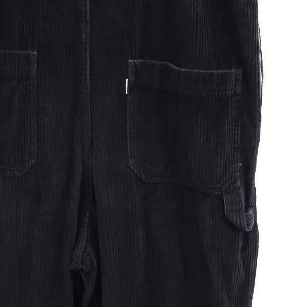 Levi's リーバイス シルバータブ コーデュロイ オーバーオール S ブラック メンズ