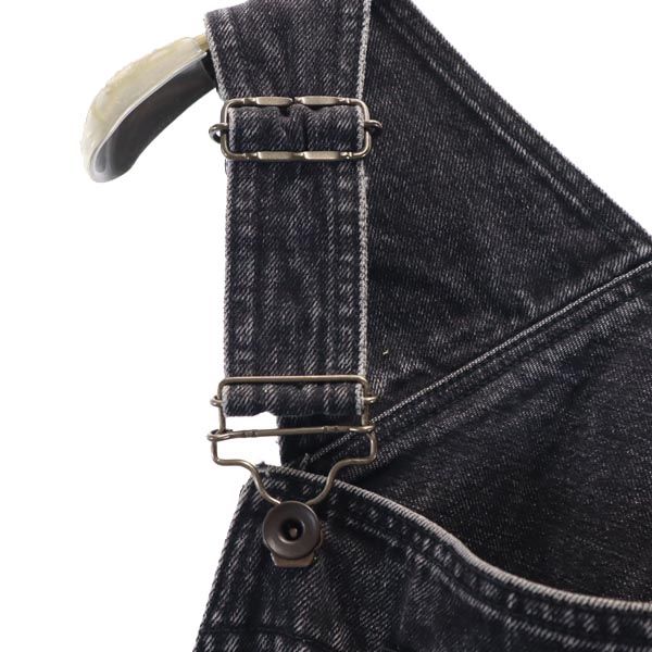 ESSAY エッセイ デニム オーバーオール OS 黒 メンズ