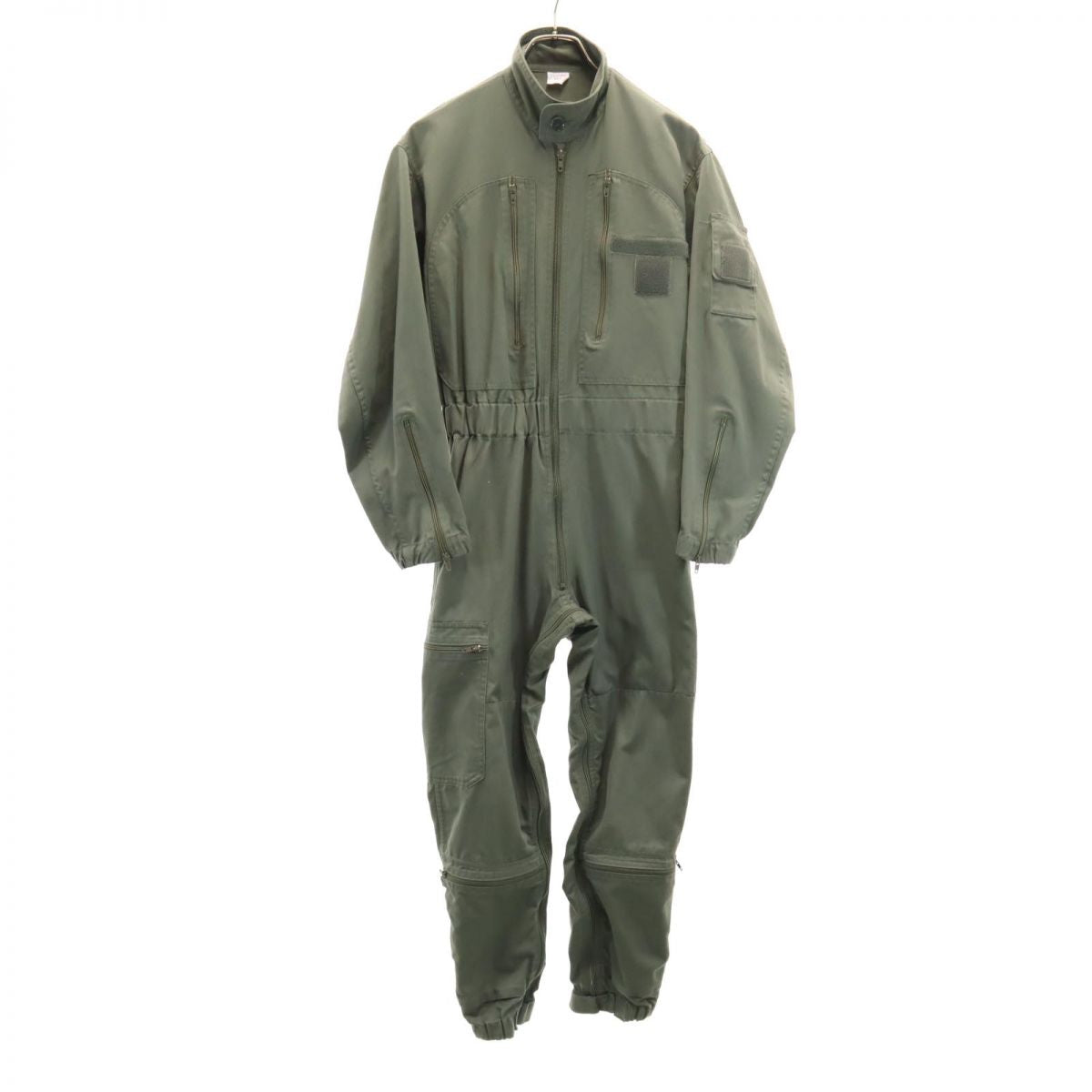フランス軍 90s 空挺部隊 パラシュート 長袖 つなぎ カーキ FRENCH ARMY ジャンプスーツ 作業着 作業服 メンズ
