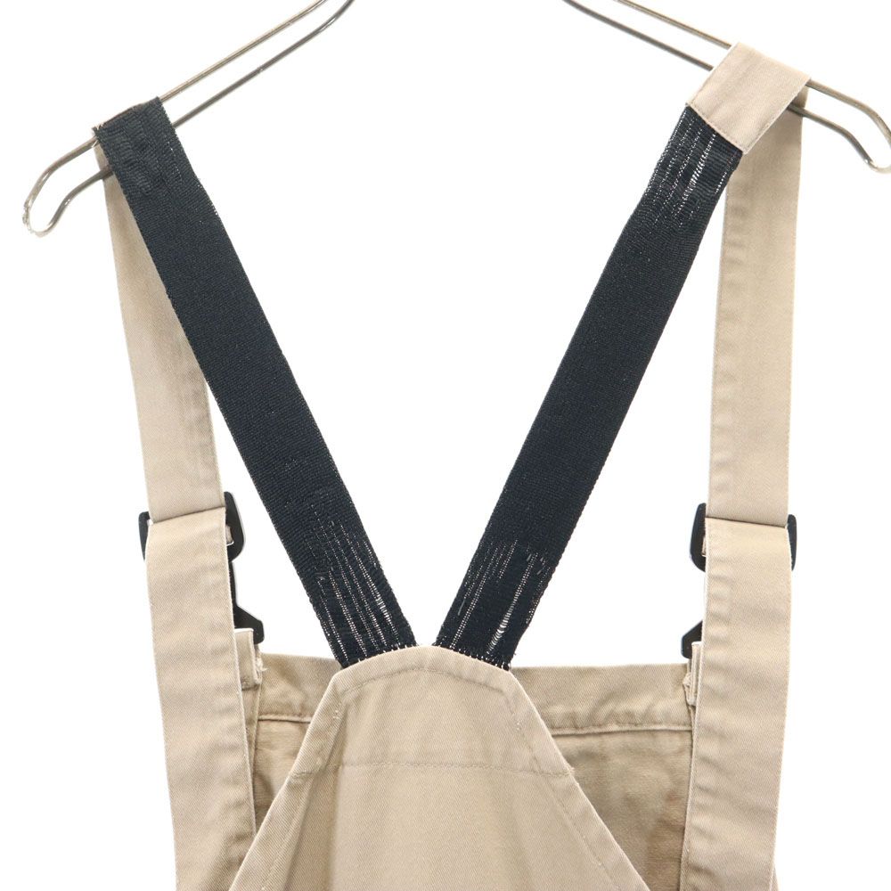 AWC mode center オーバーオール 50 ベージュ ボタンフライ メンズ