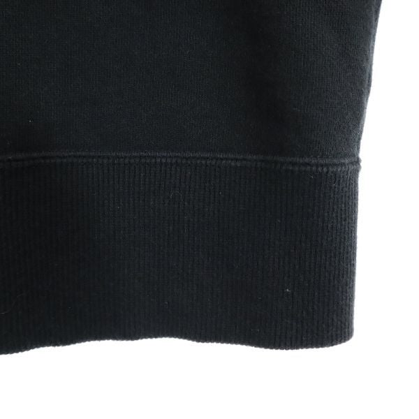 Champion チャンピオン プリント 長袖 スウェットパーカー M ブラック メンズ