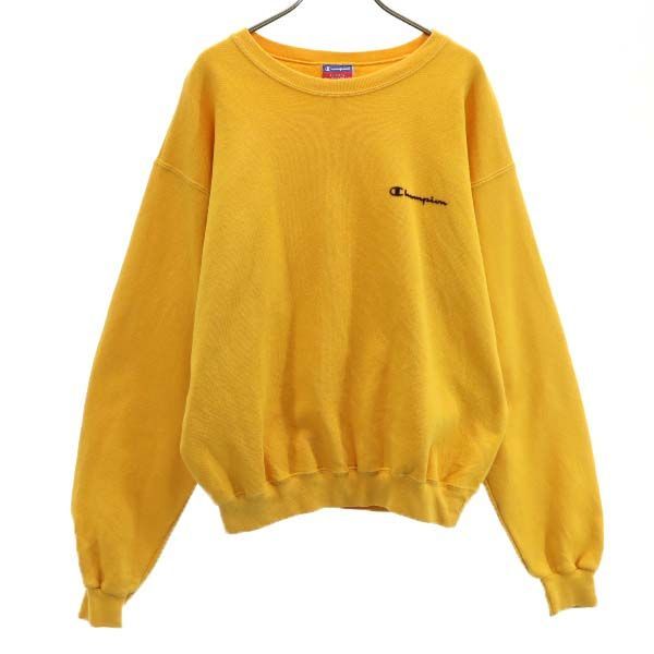 Champion チャンピオン 90s 長袖 トレーナー M オレンジ スウェット メンズ