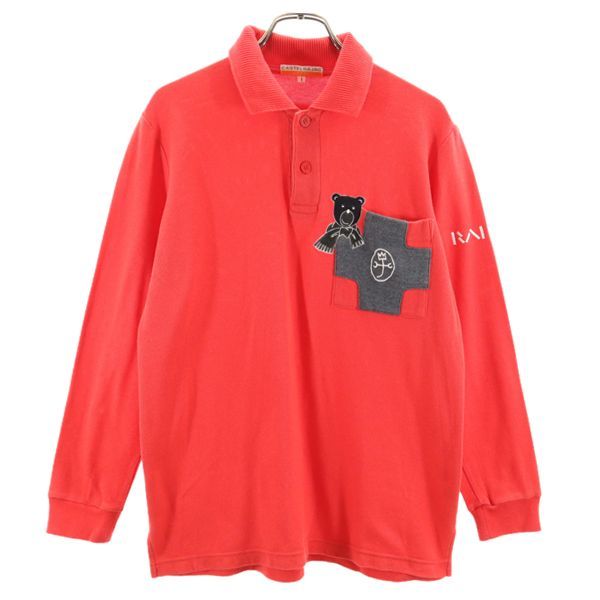 Castelbajac sport カステルバジャックスポーツ ゴルフ 長袖 ポロシャツ 1 赤 メンズ