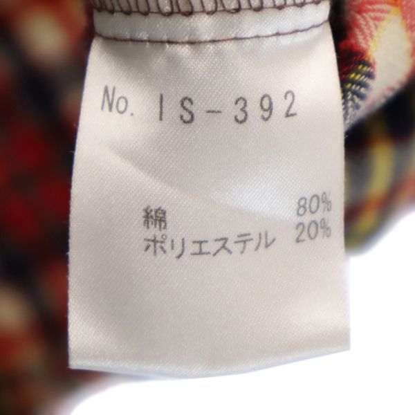 INDIAN MOTORCYCLE インディアンモトサイクル チェック柄 長袖 ウエスタンシャツ M メンズ