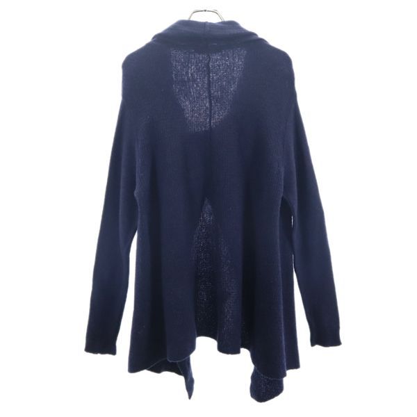 mizuiro ind ミズイロインド ウール ドレープネック ジャケット ネイビー系 レディース