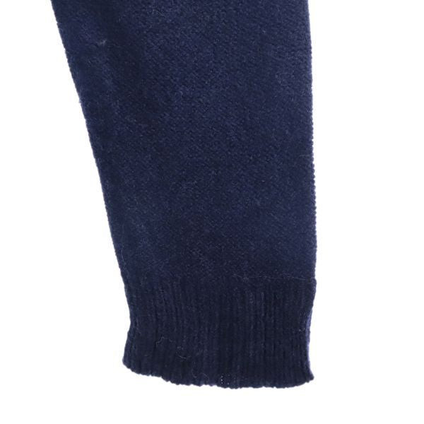 mizuiro ind ミズイロインド ウール ドレープネック ジャケット ネイビー系 レディース