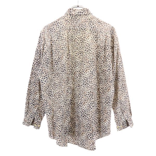 Rore Pop 70s アニマル柄 長袖 シャツ F ブラウン系 Rore Pop メンズ