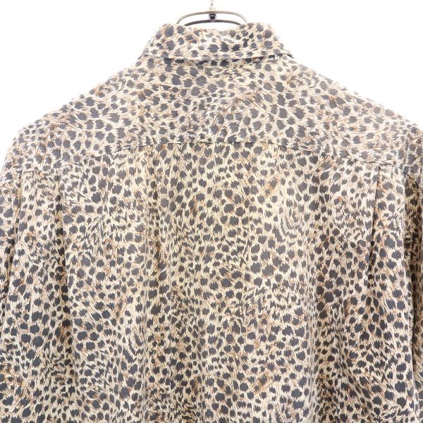Rore Pop 70s アニマル柄 長袖 シャツ F ブラウン系 Rore Pop メンズ