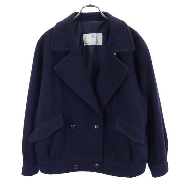 Aquascutum アクアスキュータム ウールジャケット 9 紺 レディース