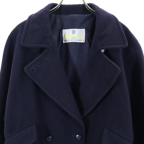 Aquascutum アクアスキュータム ウールジャケット 9 紺 レディース