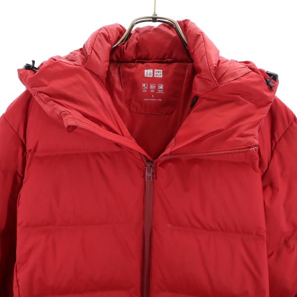 UNIQLO ユニクロ シームレス ダウンパーカー S レッド ジャケット メンズ