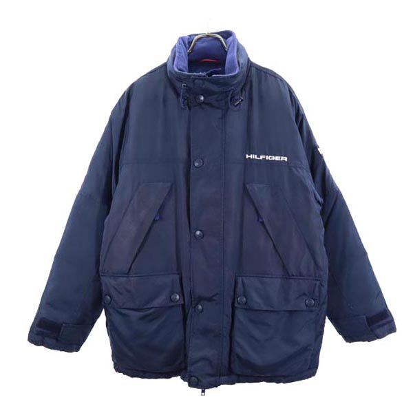 TOMMY HILFIGER トミーヒルフィガー 90s フラッグタグ ダウンジャケット S ネイビー メンズ
