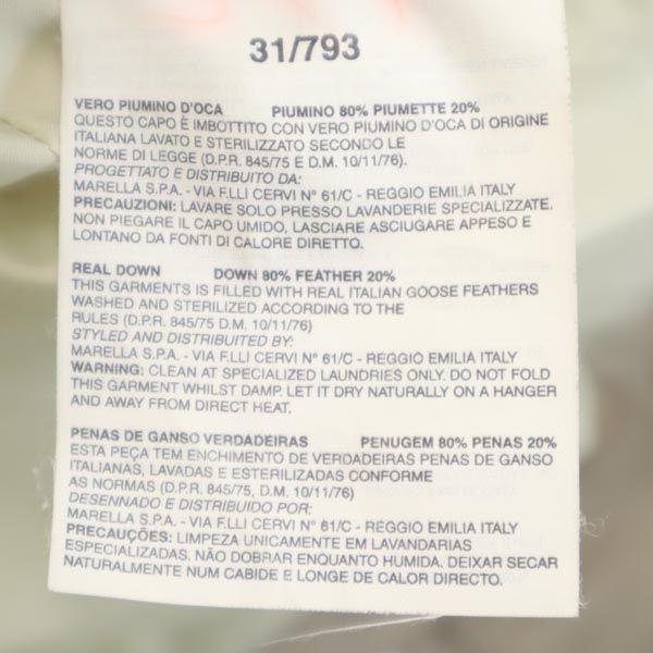 MAX&CO マックスアンドコー ダウンジャケット 40 ベージュ系 レディース