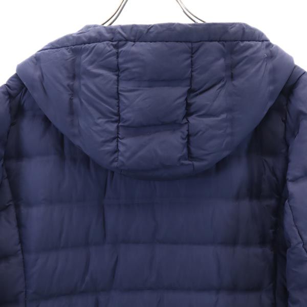 UNIQLO ユニクロ シームレス ダウンジャケット XL ネイビー系 フード レディース