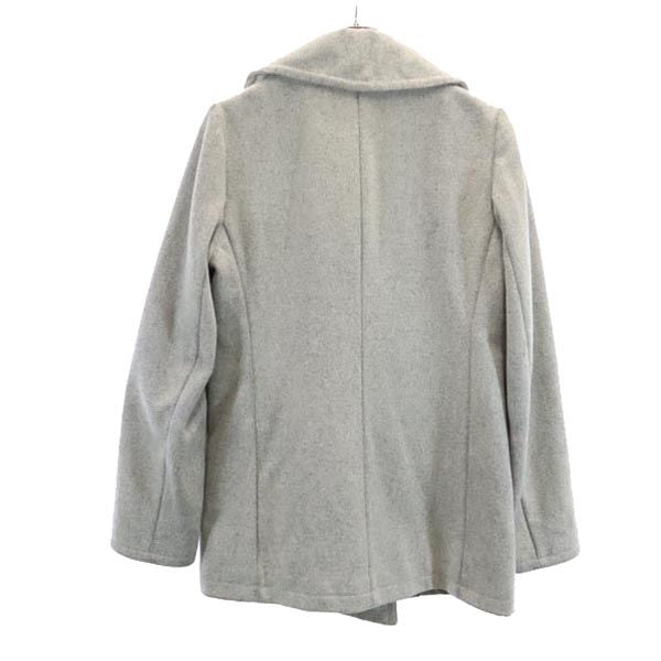 A.P.C. アーペーセー ウールブレンド ピーコート S グレー 裏キルティング レディース