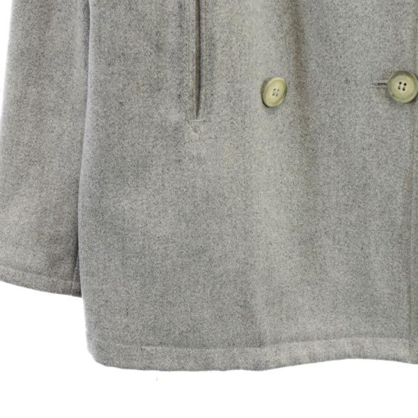 A.P.C. アーペーセー ウールブレンド ピーコート S グレー 裏キルティング レディース