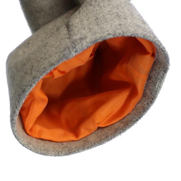 A.P.C. アーペーセー ウールブレンド ピーコート S グレー 裏キルティング レディース