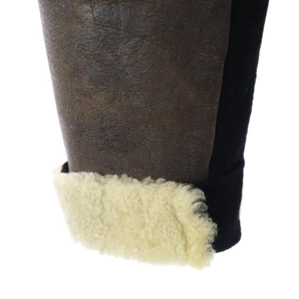 HELMUT LANG ヘルムートラング 羊革 スエード ジャケット M ブラウン系 裏ボア レディース