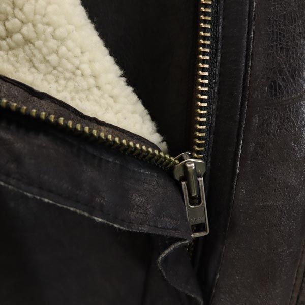 HELMUT LANG ヘルムートラング 羊革 スエード ジャケット M ブラウン系 裏ボア レディース