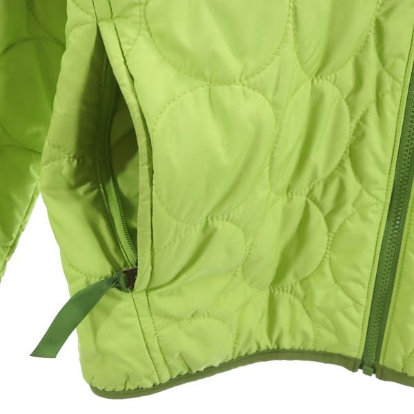 patagonia パタゴニア ロゴタグ リバーシブル 中綿ジャケット グリーン系 アウトドア キルティング フード レディース