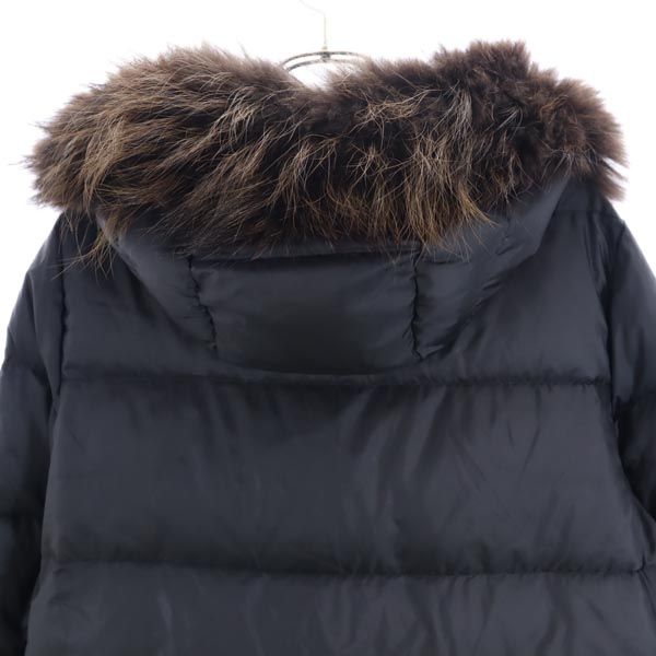 ナノユニバース ダウンジャケット 36 黒 nano universe 西川ダウン 東京西川 レディース