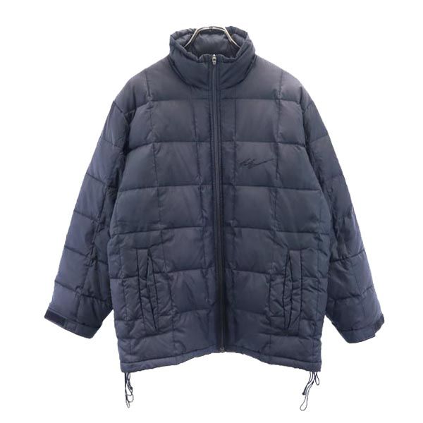 FIRSTDOWN ファーストダウン 90s オールド ロゴ刺繍 ダウンジャケット M ブラック系 メンズ