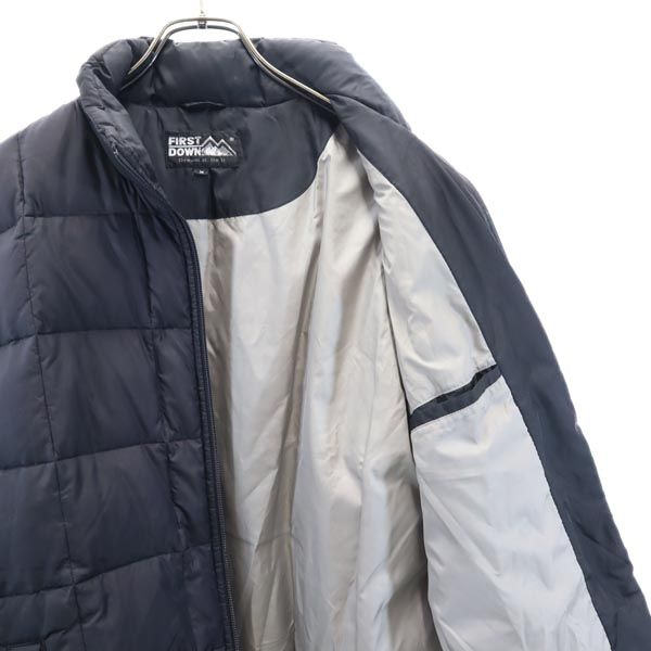 FIRSTDOWN ファーストダウン 90s オールド ロゴ刺繍 ダウンジャケット M ブラック系 メンズ