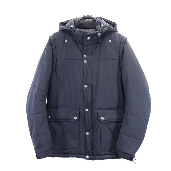 メタファー 2WAY 中綿ジャケット 2 濃紺 METAPHORE ベスト フード ナイロン メンズ