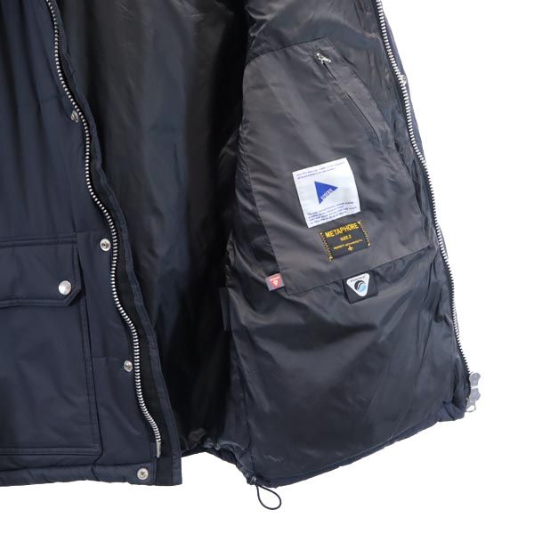 メタファー 2WAY 中綿ジャケット 2 濃紺 METAPHORE ベスト フード ナイロン メンズ
