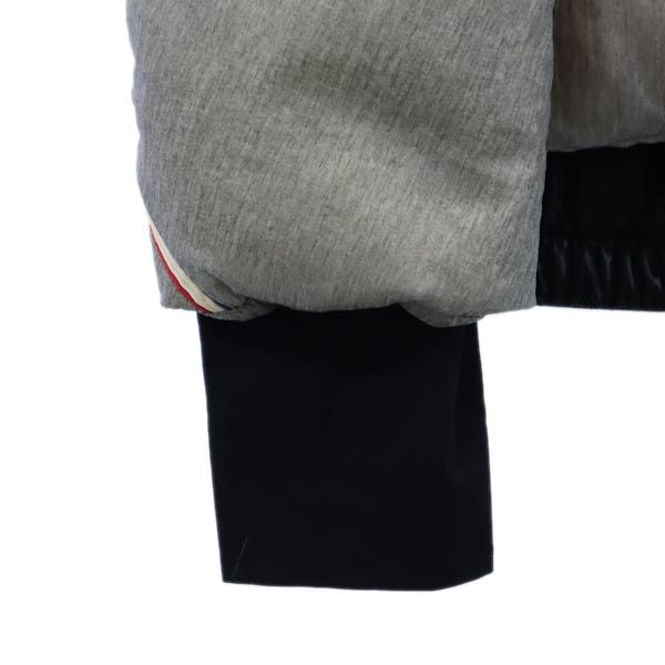 MONCLER モンクレール ロゴ刺繍 ダウンジャケット 4 グレー メンズ