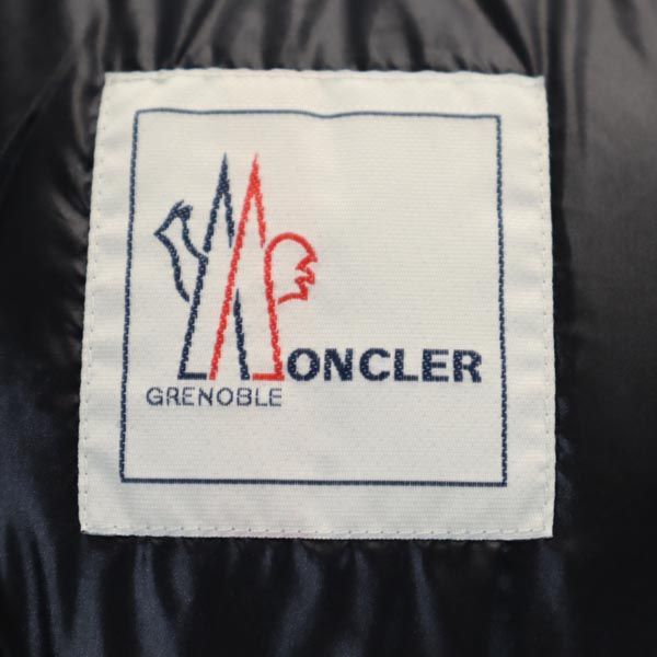 MONCLER モンクレール ロゴ刺繍 ダウンジャケット 4 グレー メンズ