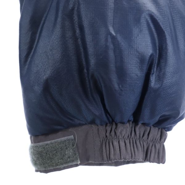 ノースフェイス NDW18605 ロゴ刺繍 ダウンジャケット M ネイビー系 THE NORTH FACE アウトドア ロゴ刺_ レディース
