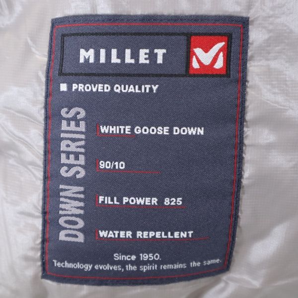 ミレー ロゴ ダウンジャケット S グレー系 MILLET レディース