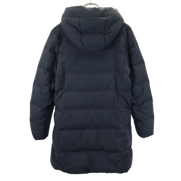 UNIQLO ユニクロ シームレス ダウンコート M ブラック系 フード レディース