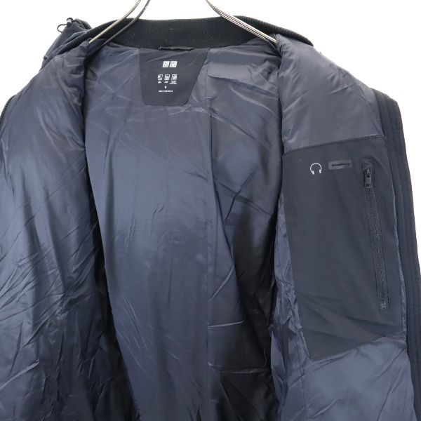 UNIQLO ユニクロ シームレス ダウンコート M ブラック系 フード レディース