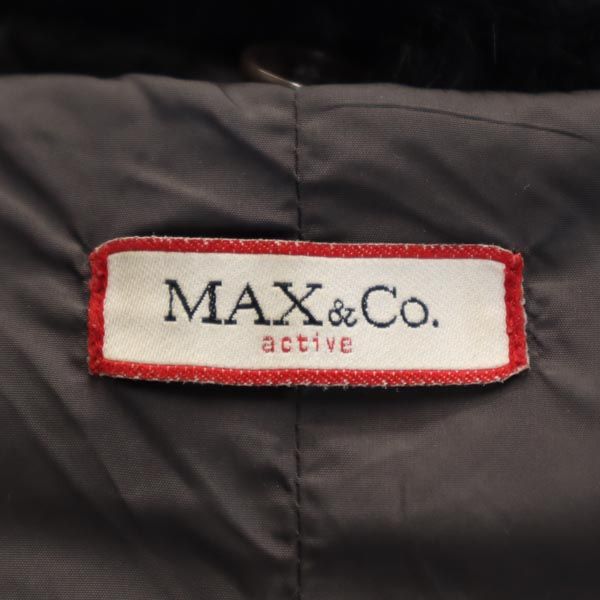 MAX&CO マックスアンドコー リアルファー ダウンジャケット 40 グリーン系 レディース